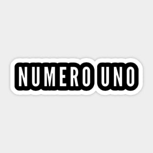 NUMERO UNO Sticker